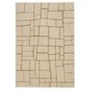 Loopsie-180cm X 120cm-gharda Textured Abstract Beige Washable Rug