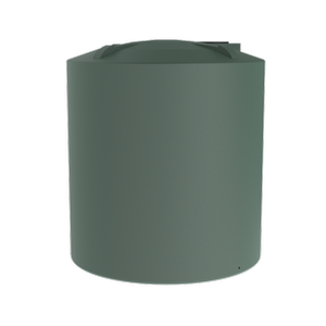 Melro Tanks 12500L Heritage Green Round Poly Water Tank
