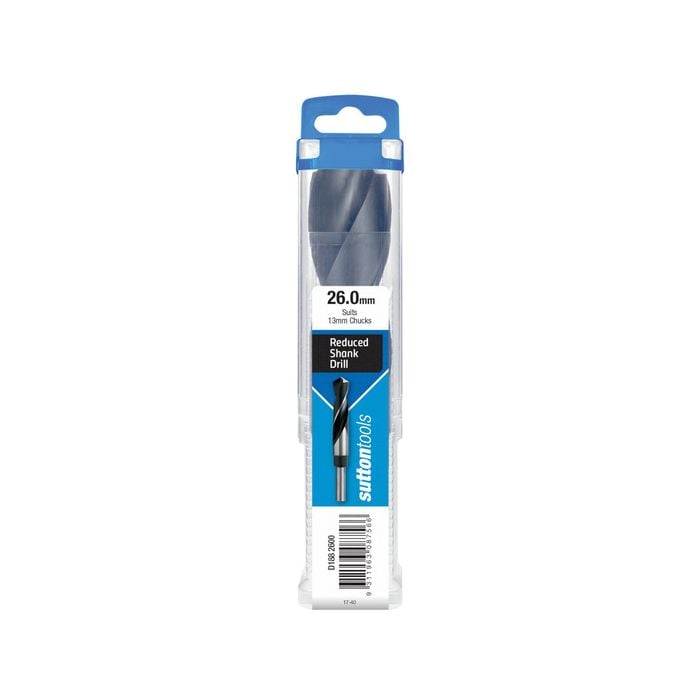 Sutton Tools 26 x 12.5mm Reduced Shank Jobber Drill Bit 