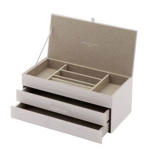 One Six Eight London Gabriella Cloud Grey Large Jewellery Box