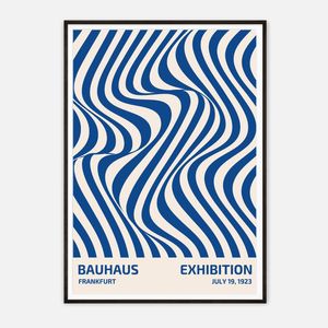 Galrie Bauhaus Exhibition Poster from Frankfurt 1923-Vintage Art Print for Modern Decor, Black Frame, A2 42 x 60cm (16 x 24inch)