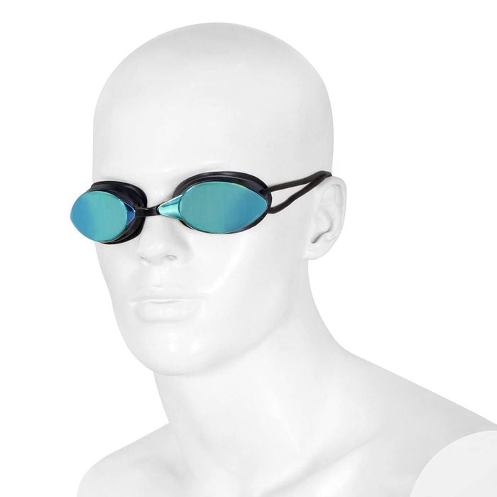 Nivia Swimming Goggles (Black & Blue, One Size)