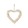 Maine & Crawford Duke Wrapped 35cm Heart Wall Decor - White