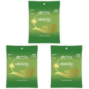 3PK Martin Guitar M605 Premium Ukulele Strings Polygut Soprano Gauge
