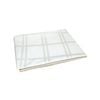 Damask Jacquard Polyester Tablecloth 180cm Round Checkered Ivory