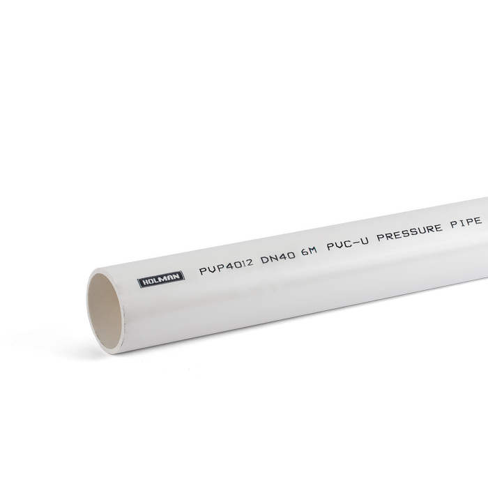 Holman 40mm x 3m Class 12 PVC Pressure Pipes