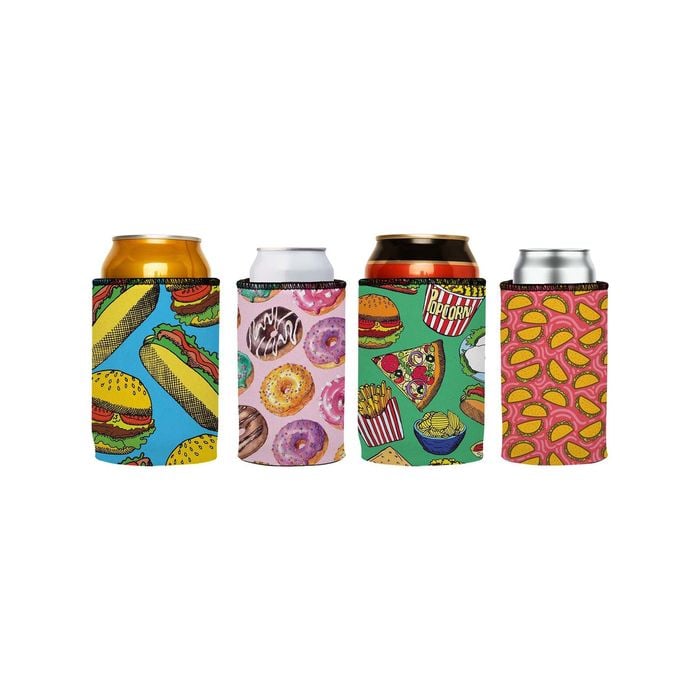Stubbyz Junk Food Stubby Cooler 4-Pack Slim