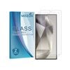 2 Pack MEZON Samsung Galaxy S24 Ultra (6.8") Clear Fingerprint Unlock Tempered Glass Screen Protectors