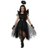 Dark And Dazzling Angel Evil Devil Satan Horror Halloween Child Girls Costume M