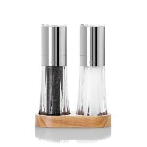 Adhoc Menage Crystal Salt and Pepper Mill Set