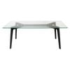 Sk Designer Living | Stad Rectangle Glass Coffee Table - Black