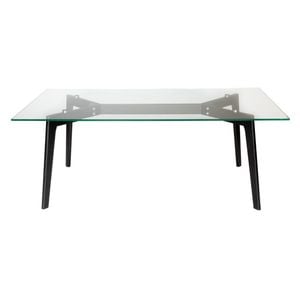 Sk Designer Living | Stad Rectangle Glass Coffee Table - Black