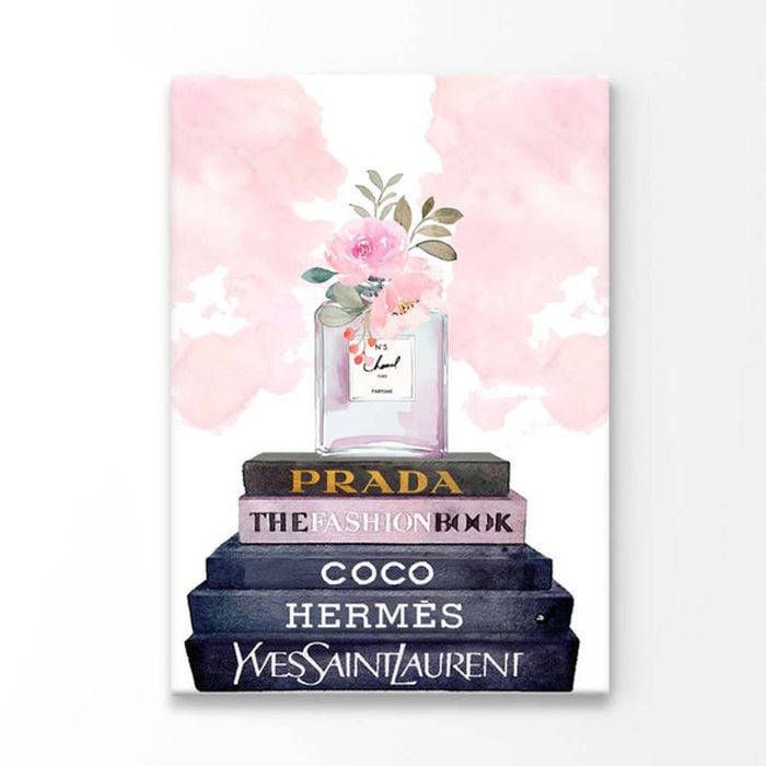 Pink Elegant Perfume Print 100% Australian Made 90 x 120cm (Acrylic)