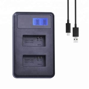 Usb Dual Charger For Ahdbt-301 Ahdbt-302 Ahdbt-201 Battery Fits Go Pro 3 2