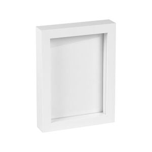 Nicola Spring 3D Box Photo Frame - 5" x 7" - White