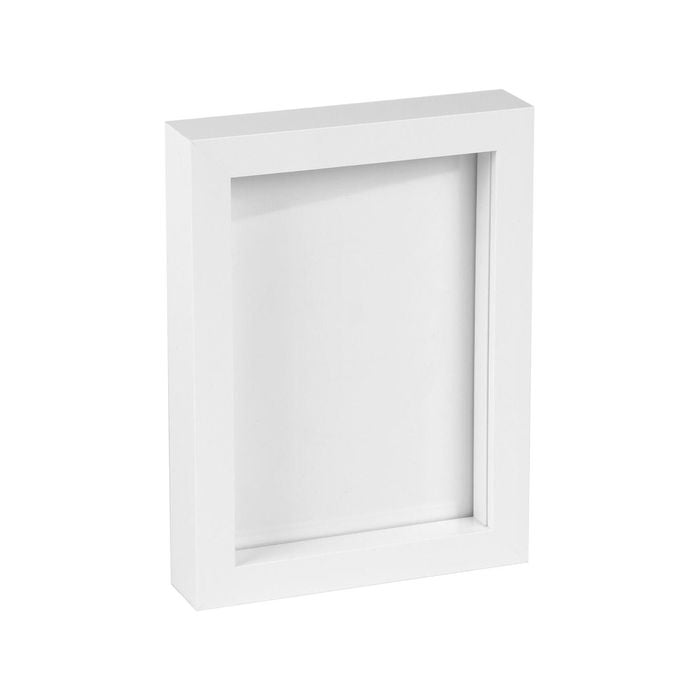Nicola Spring 3D Box Photo Frame - 5" x 7" - White