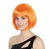 Bob Wig Costume Short Straight Fringe Cosplay Party Full Hair Wos Fancy Dress Orange