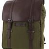Police Canvas Leather Laptop Messenger Travel Backpack Bag 35x45cm Dark Olive