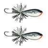 2x Rapala 4.5cm BX Skitter Frog Topwater Surface Fishing Lures - Matte Chrome