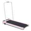 Advwin Foldable Electric Treadmill Under Desk Walking Pad Home Compact Portable Walking Running Machine with Handle, Pink