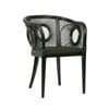 Belle Solstice Wooden Dining Chair Indoor Furniture 60x82cm - Black
