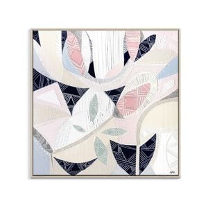 Artist Lane "Pink Lake Dreams " by Ani Ipradjian - 61x61cm Timber Framed Canvas