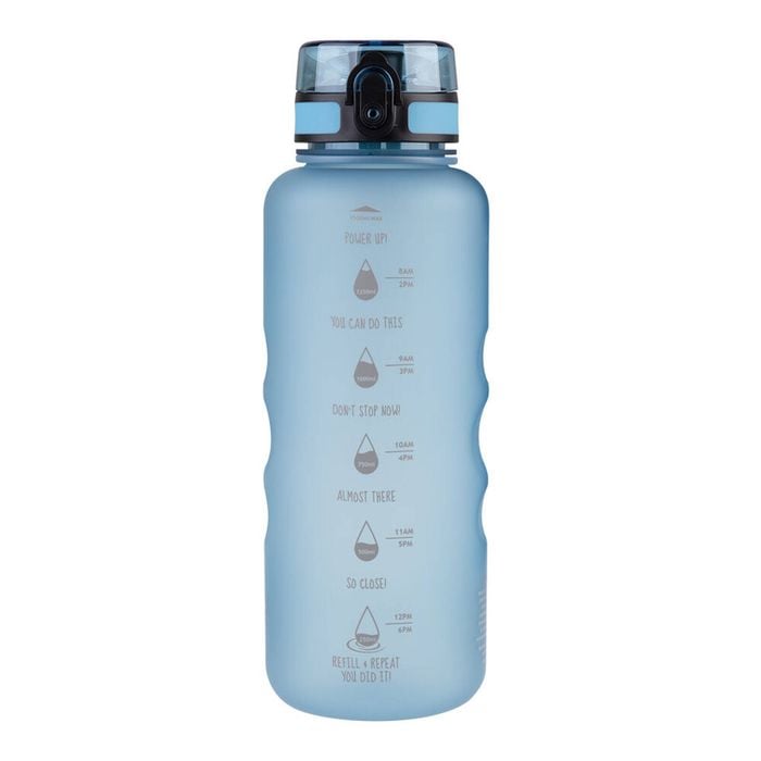 Oasis Tritan Motivational Sports Water Drinking Bottle 1.5L Glacier Blue
