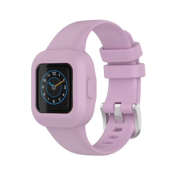 Light Purple Silicone Water-Resistant Wristband Strap for Garmin Fit JR.3/Vivo Fit JR.3 for Kid