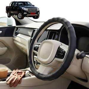 Australian Goose Steering Wheel Cover for GWM Haval Steed Dual Cab 2017 - 2022 (Wingle 6) Circle Black