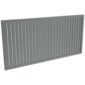 ProtectorAl 1001 - 2000 x 300 - 1000m Monument Vertical 9mm Gap Aluminium Welded Slat Panel