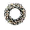 Costway 61cm Pre-Lit Christmas Wreath 35 LEDs Holiday Garland w/Timer Battery Operated