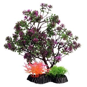 Aqua One Ecoscape Catspaw Tree Purple Plastic Plant 20cm - Med (28387)
