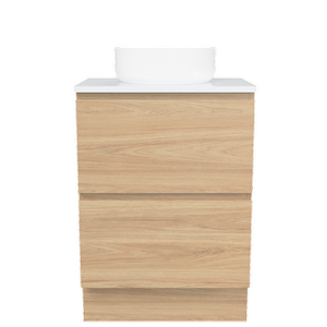 New England Joinery 600mm Majesty SilkSurface Top Floor Standing Vanity