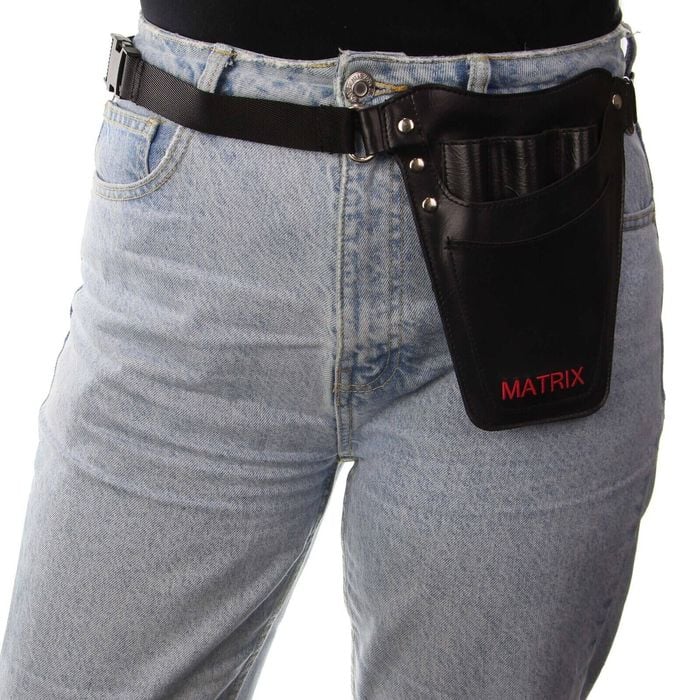 MATRIX Leather Tool Belt Barber Hairdressing Pouch Scissor Waist Pouch