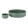 2pc Ladelle Heath Jade Bowl Set