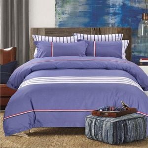 Luxor King Cotton Puppy Blue Design Quilt Cover Set