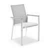 Patonga Outdoor Aluminium Sling Back Dining Chair Frost White
