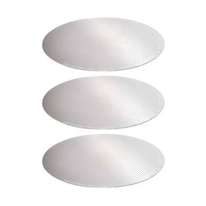 3PK Coffee Culture Reusable Stainless Steel Coffee Brewing Disk Filter 61mm Slvr