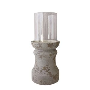 Darlin Concrete 25.5cm Byron Candle Holder Home Decor Large White