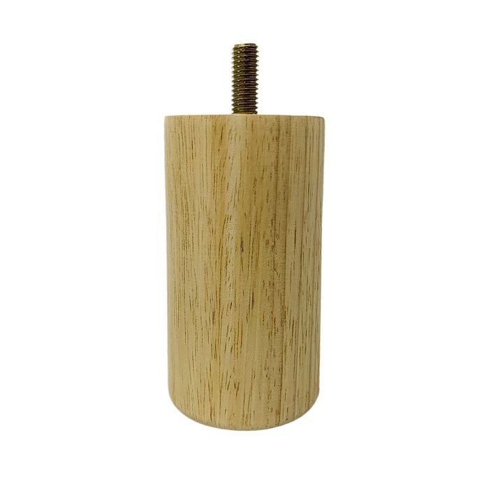 Adoored 53 x 100mm Raw Wood Round Furniture Leg