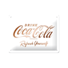 Nostalgic-Art Small Sign Coca-Cola Logo White