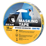 Bear 18mm x 50m Interior Decorator Masking Tape