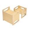 Vevor Montessori Weaning Table And Chair Set Natural For Aged 1 To 5 Adjustable Height