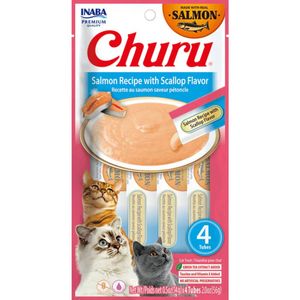 Inaba Cat Churu Puree Salmon Scallop Chicken Variety 20pk Box