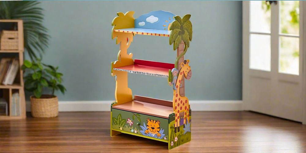 Let
  their imagination run wild with a safari-inspired bookshelf.