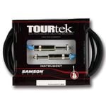Tourtek 4.57m Male Instrument Cable Jack Connector Cord Black