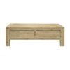 Elemental 120cm Coffee Table Brushed Smoke Grey