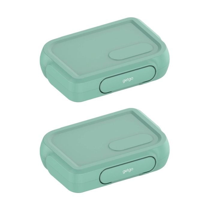 2x Maxwell & Williams GetGo Bento Lunch Container Box Sage Large