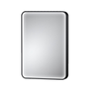 Barelli 900 x 600mm Black Signature Framed Rectangular with Curved Edges LED Mirror