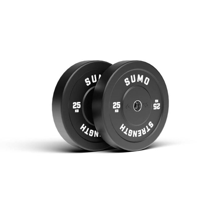 Sumo Strength 25kg Black Rubber Bumper Plate (pair)